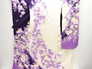 牡丹に桜模様振袖・長襦袢セット